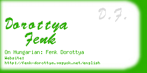 dorottya fenk business card